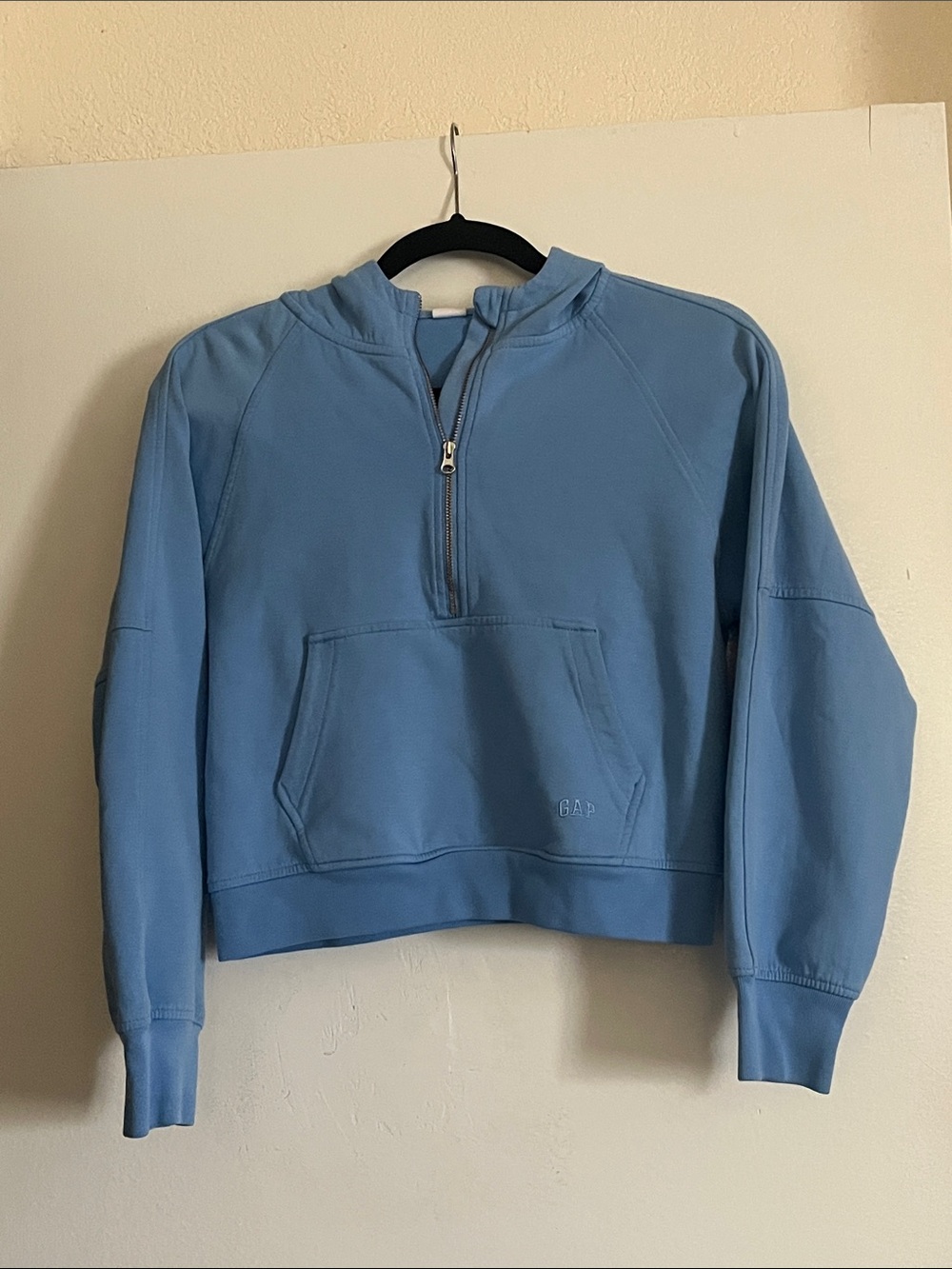 GAP kids Sky Blue Quarter-Zip Sweatshirt